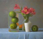 Cox_limes in glass with flowers